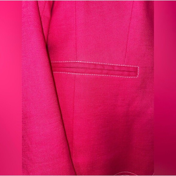 J Crew Going Out Pink Open Linen Blazer SIZE 8 - Picture 5 of 6